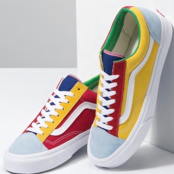 Vans Shoes - Vans Style‎ 36 Sunshine Multicolor Suede/Canvas Sneakers Size 6.5 Women